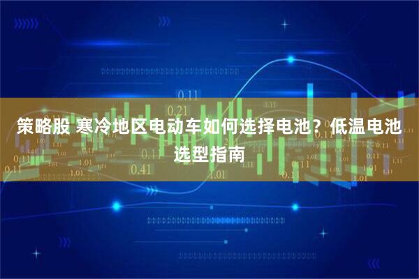 策略股 寒冷地区电动车如何选择电池？低温电池选型指南
